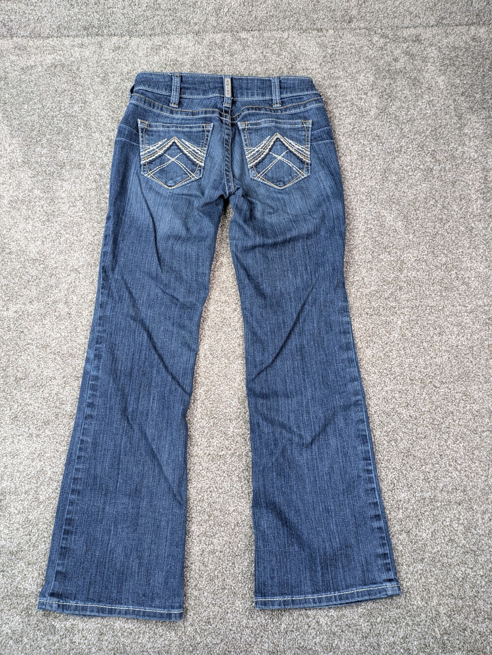 Ariat Jeans Women 29R Blue Ocean Mid Rise Boot Whipstitch 30x30 Western Rodeo